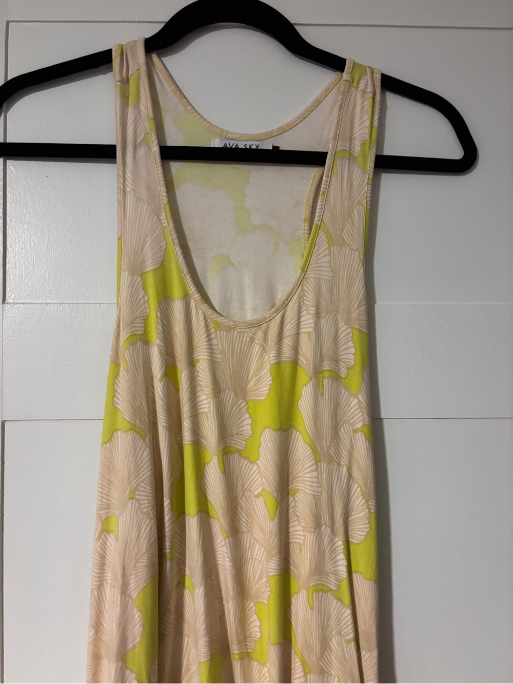 Ava Sky Dress Jimie in Limoncello Roma Print